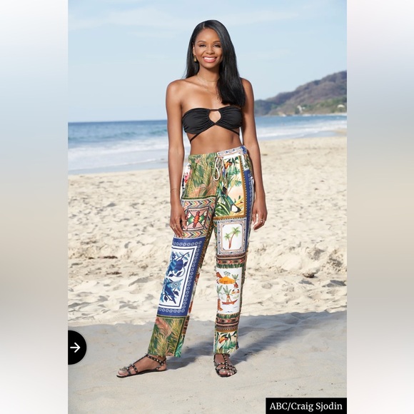 NWT Farm Rio Mixed Scarf Pants - Picture 3 of 7